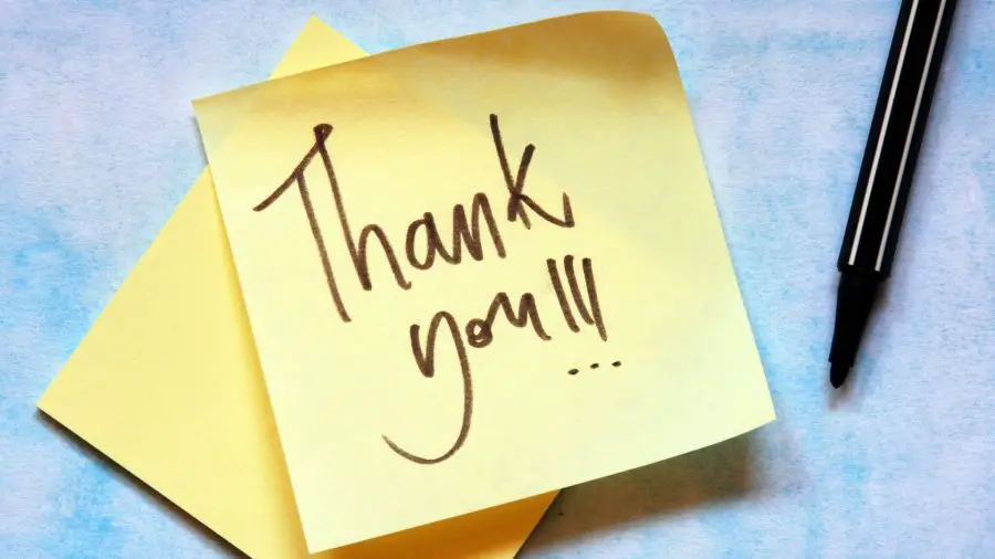 Short Professional Thank You Note Wording