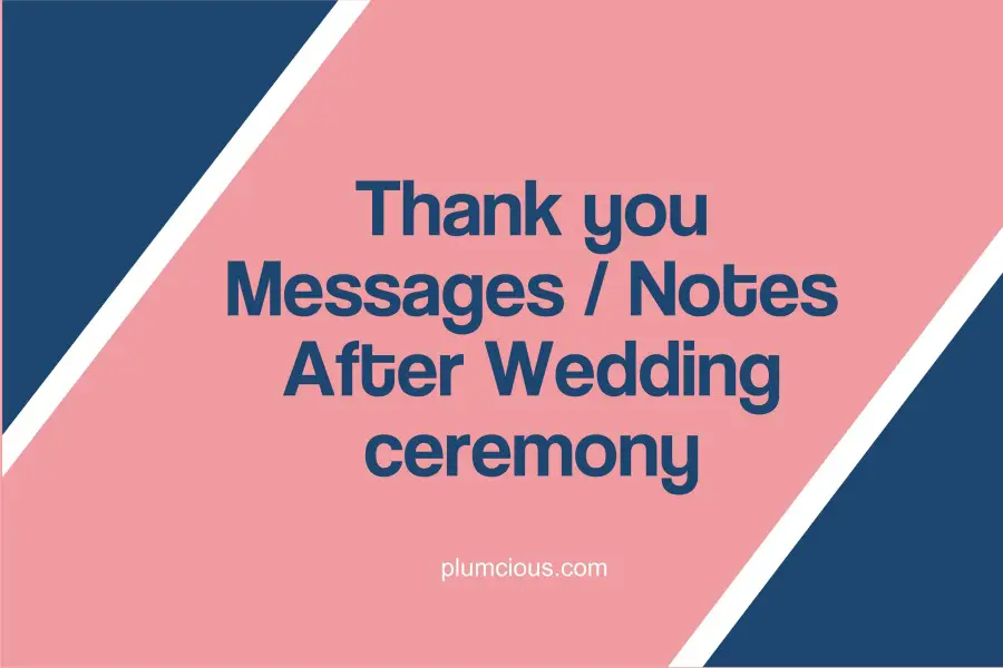 appreciation message after wedding