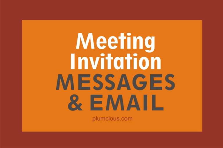 [2024] Sample Meeting Invitation Message And Email