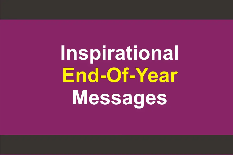 End Of The Year Message To Friends