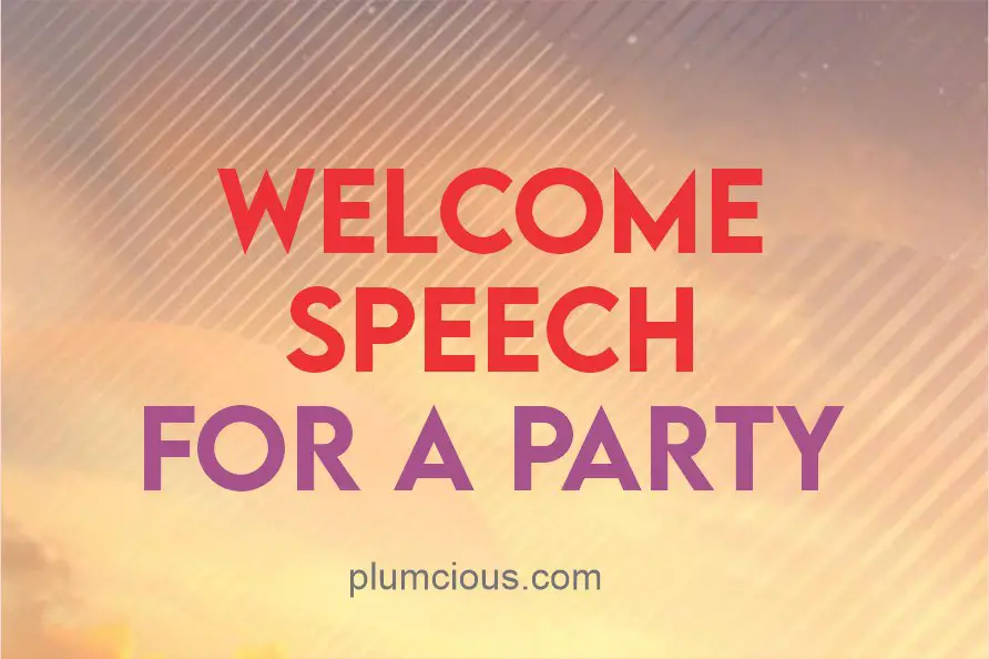 Welcome Speech