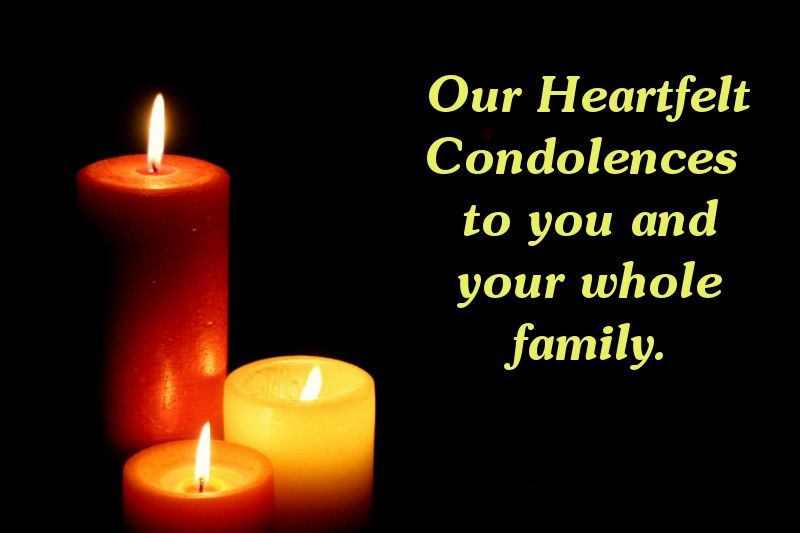 short condolence message for loss of father
